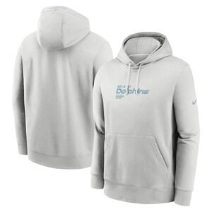 Miami Dolphins Nike Edge Pack French Terry Club Pullover Hoodie - Gray Size XL